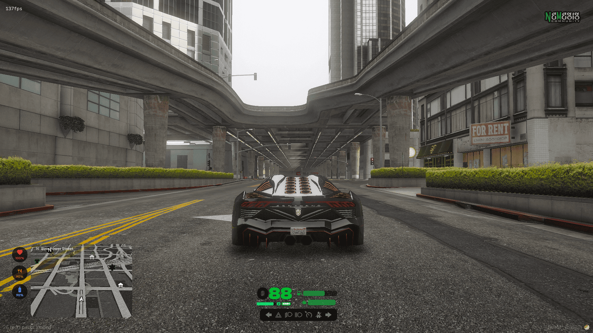 Preview del HUD Coloured Theme