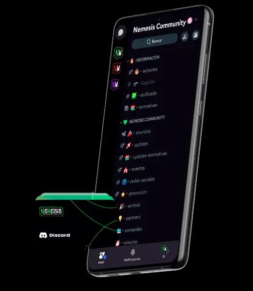 Discord en el móvil — Nemesis Community